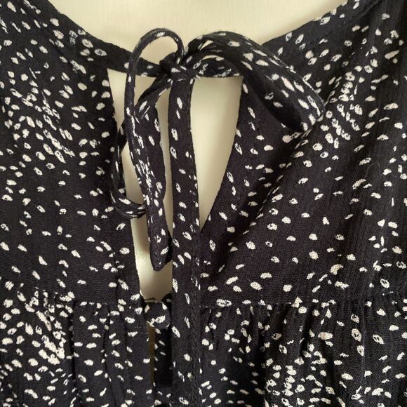NWT Z Supply Miriam Dot Blouse SMALL Black Top - Picture 5 of 7